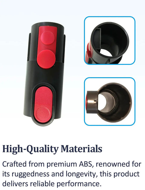 V7 V8 V10 V11 Cordless Vacuum Adapter Attachment Set featuring durable ABS material, non-powered design for easy install.