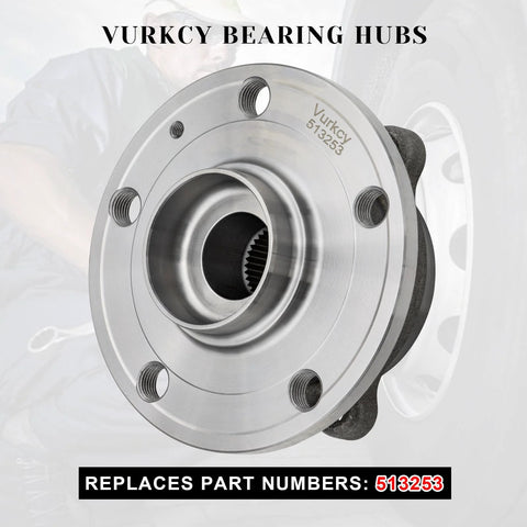 Beef Up Your Ride With Front Wheel Bearing Hub Assembly For 5 Lug Vehicles With ABS Compatible With Audi A3 Q3 TT Beetle Passat R32 Tiguan 513253 Replacement Front Left Right