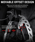 Beefy 220mm Front Disc Brake Rotor With 6-Hole Mount 2.3mm Thick Stainless Steel And Aircraft Aluminum Core For MTB E Bike Use