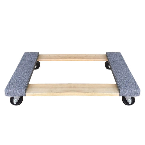Solid Heavy Duty 4 Wheel Moving Dolly Hand Truck With A Roomy 18 By 30 Inch Base And 3 Inch Black Easy Roll Rubber Wheels For Zero Sweat Logistics Hauling And Daily Freight Handling Up To 500 Lbs For Gritty Warehouse Shelves Or Weekend Home Moves