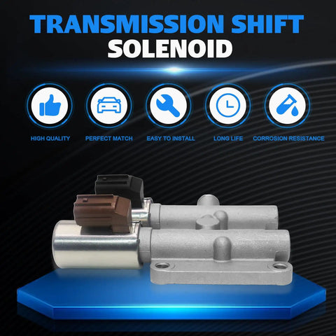 Civic 1.7L Transmission Dual Linear Shift Solenoid Replacement For Honda 2001 To 2005 With Plug And Play Fit And Easy Install 28250PLX305 28250-PLX-305 TCS247 2N1338 Reliable Smooth Shifts, dual solenoid