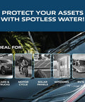 Image illustrating Deionized Water System For Cars, RVs, Boats, Planes And More, ideal for spotless vehicle and surface cleaning.