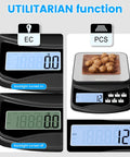 Digital Kitchen Scale With Large Easy Read Display For Baking And Meal Prep, Precise 11lb/5kg Capacity In Grams And Ounces, Tare Function, USB Rechargeable Battery, Batteries Included, Sleek Modern Design For Everyday Kitchen Use