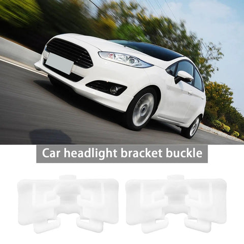 Ford Headlight Retaining Clip 2 Pack Durable Lower Headlamp Clip Bracket Replacement For Fiesta KA EcoSport Precise Fit Easy Install