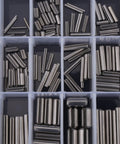 280 Pieces Roll Pin Set M1.5 M2 M2.5 M3 M4 M5 M6 M8 Stainless Steel With Box Slotted Spring Pins Assortment Kit