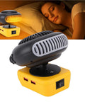 Hassle Free Portable Battery Space Heater Featuring Dual Usb Ports And 360 Degree Swivel for bedside warmth with dual USB charging.