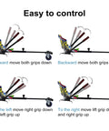 Control instructions for Hoverboard Go Kart Attachment With Adjustable Length 27 To 39 Inches Comfortable Seat Go Cart Accessory