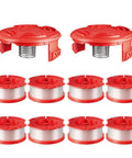 Replacement Weed Eater Line Spools Set For Craftsman String Trimmer CMZST0653 0.065 Inch with 8 spools, 2 caps, 2 springs