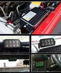 8 Gang Switch Panel For Trucks Boats ATVs UTVs SUVs Caravans And Marine Slim Waterproof LED On Off Panel 12 24V Compatible 60A 1200W Max Universal Relay System Box For Clean Up Messy Wiring in various installations
