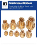 High Precision Ball Screw Kit For 3D Printers In 304 Stainless Steel With T8 T10 T12 Lead Screw And T Shaped Nut variety of copper nuts