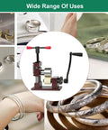 Adjustable Ring And Bracelet Bender Machine With Stainless Steel Rolling Mill For Crafting Spoon Rings And Custom Jewelry Gear showcased in various uses.