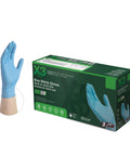 X3 Blue Nitrile Gloves, box of 100, 3 mil, XX-Large, latex free, textured, disposable