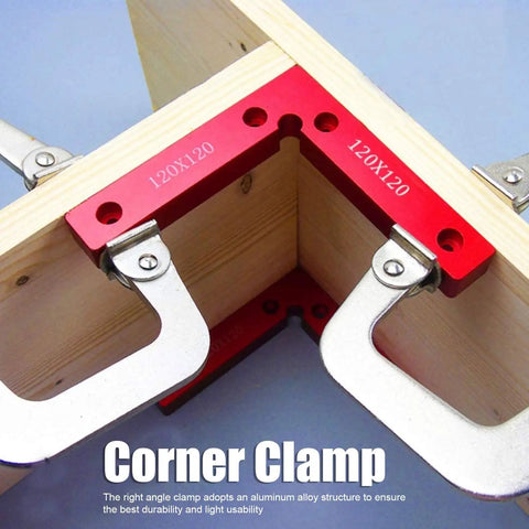 Sturdy Right Angle Clamps 2 Pack Aluminum Alloy Positioning Tools For Woodworking and Crafts to Create 90 Degree Corners.