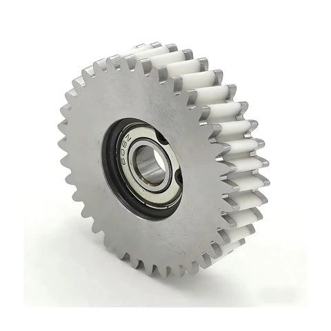47.5x12mm Oblique Planetary Gear 35T Helical Gear With 8mm Bearings Nylon And Steel Construction For Electric Bike Hub Motor Replacement Parts