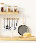 Kitchen tools organized using Beast Mode Heavy Duty Neodymium Round Base Cup Magnets 60 Pieces With Holes Countersunk Discs.