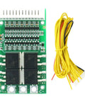Premium Lithium Ion Battery Management Module For 6S Through 13S Packs Featuring Hella Reliable 25 Amp Charging Control with wires.