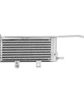 Heavy Duty Transmission Oil Cooler For Lexus RX350 2013 To 2015 3 5 L V6 Engine Keeps Gear Shifting Smooth And Beats Overheating Issues silver aluminum front view