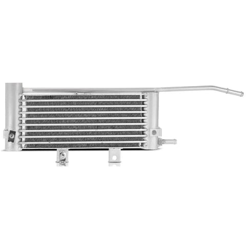 Heavy Duty Transmission Oil Cooler For Lexus RX350 2013 To 2015 3 5 L V6 Engine Keeps Gear Shifting Smooth And Beats Overheating Issues silver aluminum front view