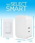 Dimmable Wireless Plug In Light Switch With Remote 1 Outlet 150 Ft Range No Wiring Needed Super Easy On Off And Dimming