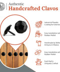 Rustic 1 Inch Round Head Iron Clavos Decorative Nails Black Finish For Farmhouse Shutters Barn Doors Faux Wood Beams And Gates Handmade