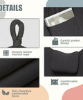 Heavy Duty Rustproof Hammock Chair With Stand For Indoor And Outdoor Use With Ergonomic U Shaped Bracket Neck Pillow Detail