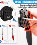 Close-up of a crimp tool in use from the Deutsch DT Connector Kit Bundle With IP68 Waterproof 2 3 4 6 8 12 Pin Plugs 16 AWG.