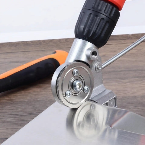 Beast Mode Metal Sheet Cutter Drill Attachment Electric Shears Nibbler For Iron Steel Copper Aluminum Heavy Duty Metal Cutting Tool For Power Drill For Any Metal Job Or DIY Projects cutting sheet metal