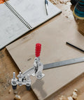 Two Pack Vertical Quick Release Toggle Clamps Zinc Plated Steel Welding Hold Downs Clamps For Woodworking Workshop Use