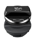Engine Oil Fill Cap 06K103485C Aluminum Black For VW Audi EA888 Gen 3 Mk7 GTI A3 A4 A5 A6 TT Beetle Passat Tiguan Replacement Beefed Up Durability 6061 T6 Anodized Cap With Weatherproof ABS Body And Fluororubber Seal close-up