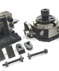 3 Inch Tilting Rotary Milling Indexing Table With M6 Clamp Kit ER Collet Adaptors Tailstock And ER20 Collet Adaptor Precision 0 To 90
