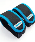 Outdoor Bike Pedal Straps With Adjustable Toe Clips For Fixed Gear BMX And MTB, Durable Triple Layer Design, black and blue 2 pack