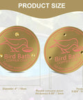 4 Piece Pure Copper Disks For Bird Baths 4 Inch Surface Protectors product size details and dimensions