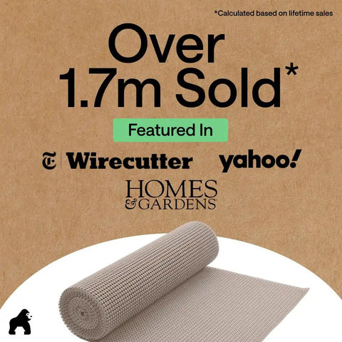 Heavy Duty Nonadhesive Drawer Liner 12 By 20 Feet Beige Anti Slip Cabinet Wrap With Tough Grip To Keep Everything Locked In And Zero Bunching For A Clean Look That Truly Has Your Back All Week Long