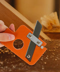 Hand Planer Block Plane For Edge Trimming And Chamfering, 8mm Blade in use on wooden surface for smoothing and corner shaping.