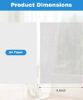 Product dimensions alongside A4 paper for Six Pack 11.8 Inch By 8.2 Inch 304 Stainless Steel Wire Mesh Screens For DIY Projects