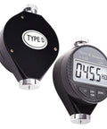 Portable Digital Hardness Tester 0 To 100 HD Shore D Durometer With Large LCD Display For Rubber Tires Plastics Thermoplastics Flooring And Bowling Balls Data Hold Zero Calibration Button Boss Level Accuracy Easy No Brainer To Use, front view