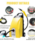 Heavy Duty 3000W Steam Cleaner With 3.5L Tank And Fast 40 Second Heat Up showing ergonomic design and adjustable features.