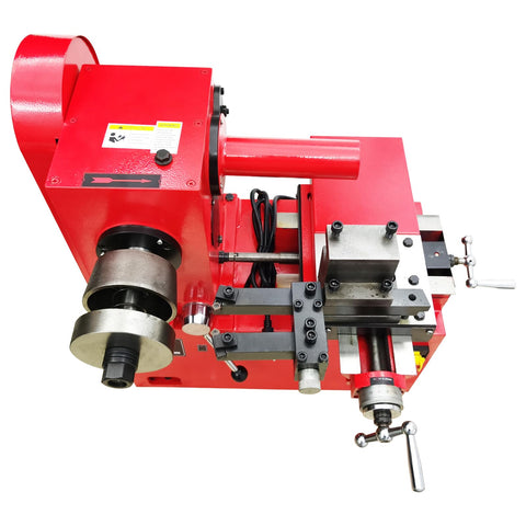 Brake Drum And Disc Lathe Combo For Disc And Drum Brakes 7.1 To 13.7 Inches 110V 1100W High Precision Pro Grade Lathe Saddle Auto Shop Hub Plate Repair Machine close-up