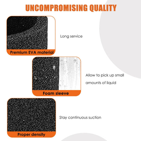 Foam Sleeve Replacement for Ridgid 5-20 Gallon Wet Dry Vacuums VF4000 VF5000 VF6000 Foam Cover PreFilter showing material and features