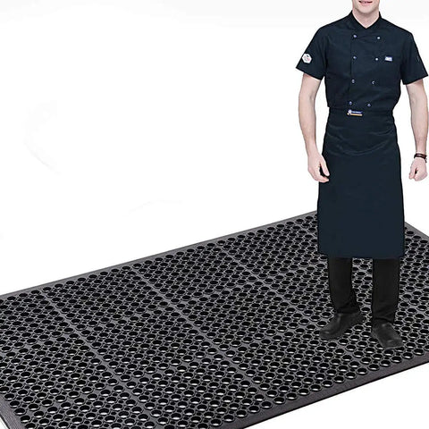 Anti Fatigue Drainage Rubber Matting For Indoor And Outdoor Use Built Tough, Heavy Duty Non Slip Floor Mats for workshops and kitchens