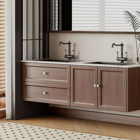 Kitchen cabinets with 100 Pack Brushed Nickel Cabinet Knobs Round Aluminum Alloy Kitchen Drawer Knobs Silver Hardware.