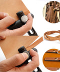 Leather Strip Cutter And Strap Cutter Tool With Three Blades For DIY Leatherworking Durable Nylon Body And Adjustable Cutting Width