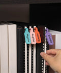 Large Size Cable Cord Labels For Wire Organization And Identification No Tape Or Twist Ties Needed Easy To Write On For Computer Cords Power Strips Charging Cables And More Durable Clear Adhesive on labeled binder tabs