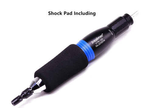 Heavy Duty Pneumatic Lapping Grinder Featuring 1.0mm Fast Reciprocating Stroke Micro Air Pencil Die Kit with shock pad grip.