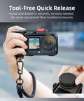 Grip Kit With Cage For DJI Action 6 And Osmo Action 6 Accessories Handheld Stabilizer Bundle With Shutter Button Quick Release