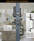 Matte Black Keypad Door Lock With Keyless Entry And Anti Peeking Password Auto Lock 50 Access Codes For Family And Guests