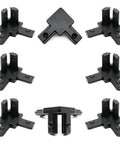 Awesome V Slot Aluminum Corner Brackets For 20 Series Extrusion Frames, 8 pack heavy duty zinc alloy connectors.