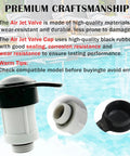 Air Jet Valve And Jet Valve Cap Replacement Kit For Above Ground Pools DIY Friendly Upgrade with text description