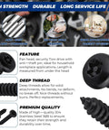 Trusted Shop Gear 100 Pack 10 X 1 Inch Black 304 Stainless Steel Security Torx Pan Head Sheet Metal Screws With T25 Bit for secure mounting.