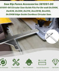 Precision Circular Saw Edge Guide Replacement Part Fits Standard Cordless Tools on a cutting tool for accurate straight cuts.